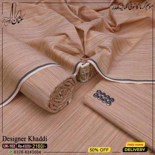 Designer Khaddi Khaddar UK-102