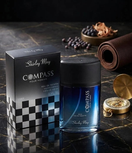 Shirley May Compass Men Perfume Blue 100ml Alcohol Free